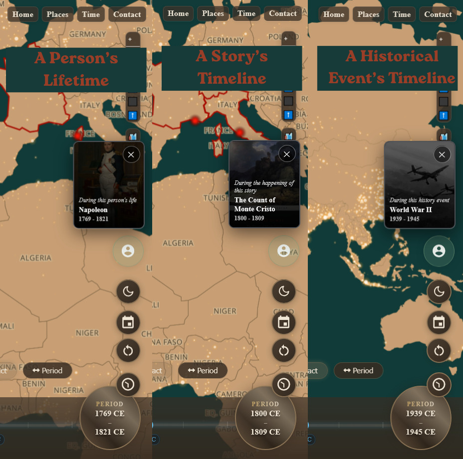 StoryTerra Set Time with context